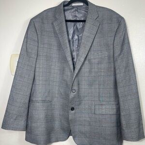 Ralph Ralph Lauren Blazer  black tag Houndstooth Plaid  sport  2 button coat 48R